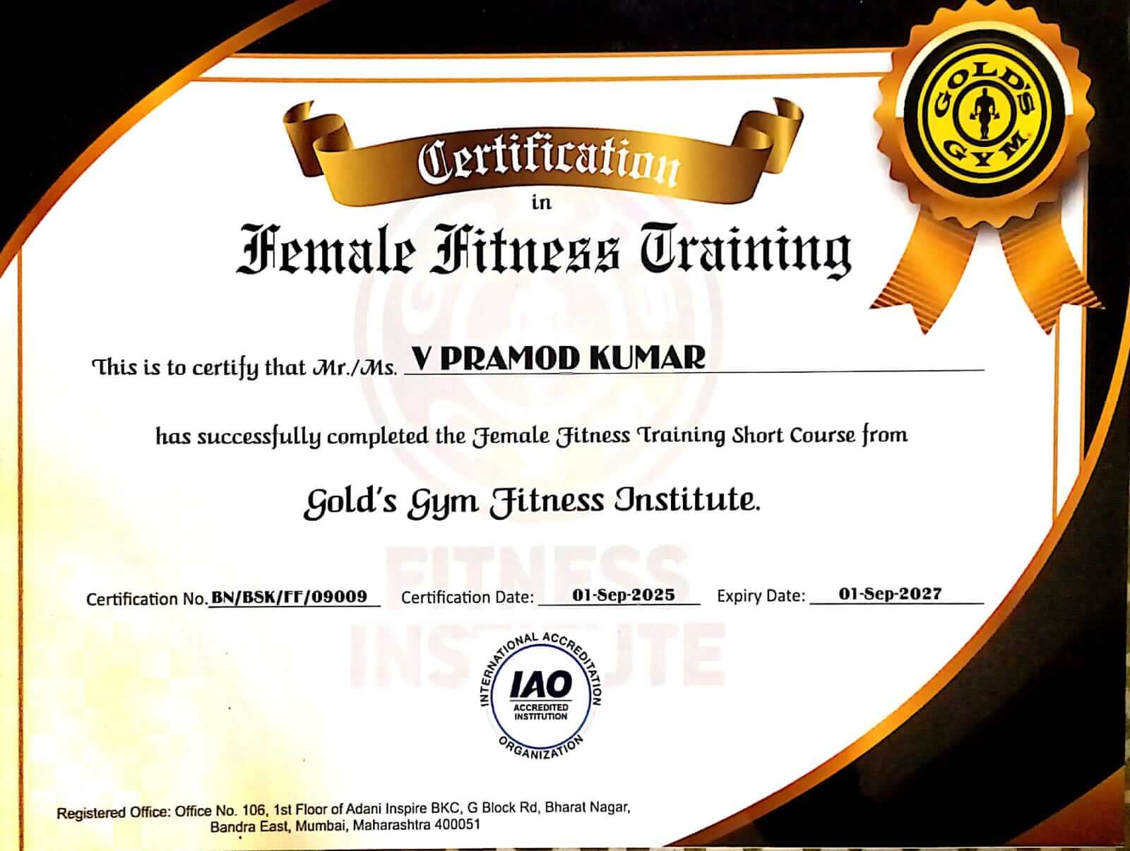Certificate 2