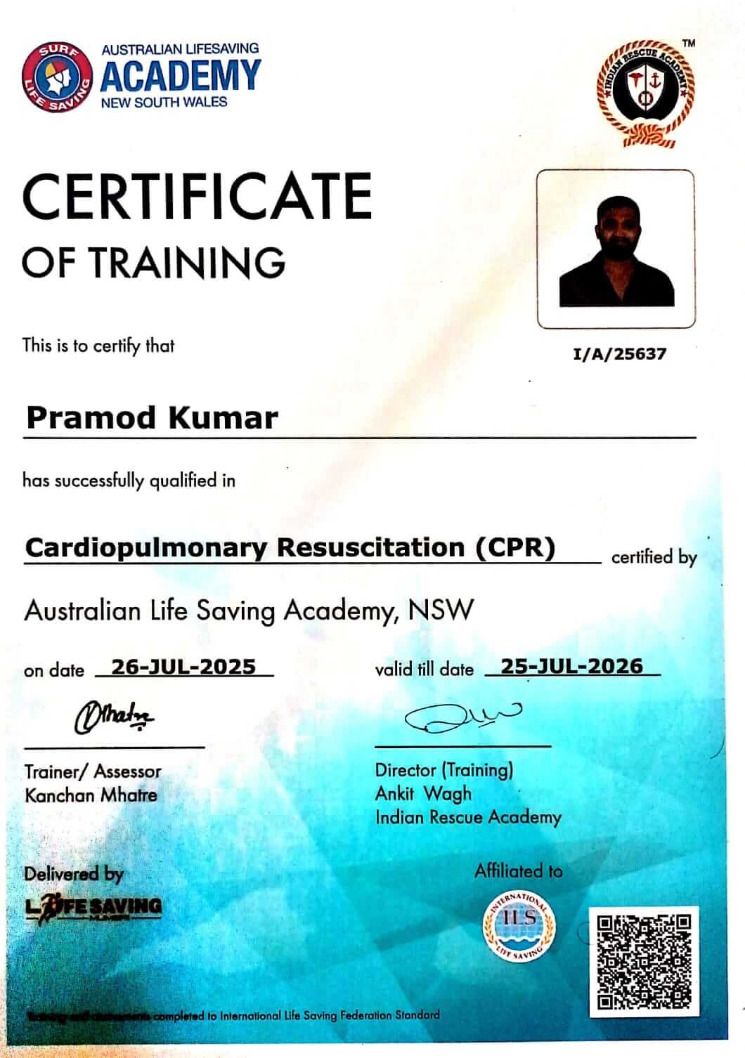 Certificate 3